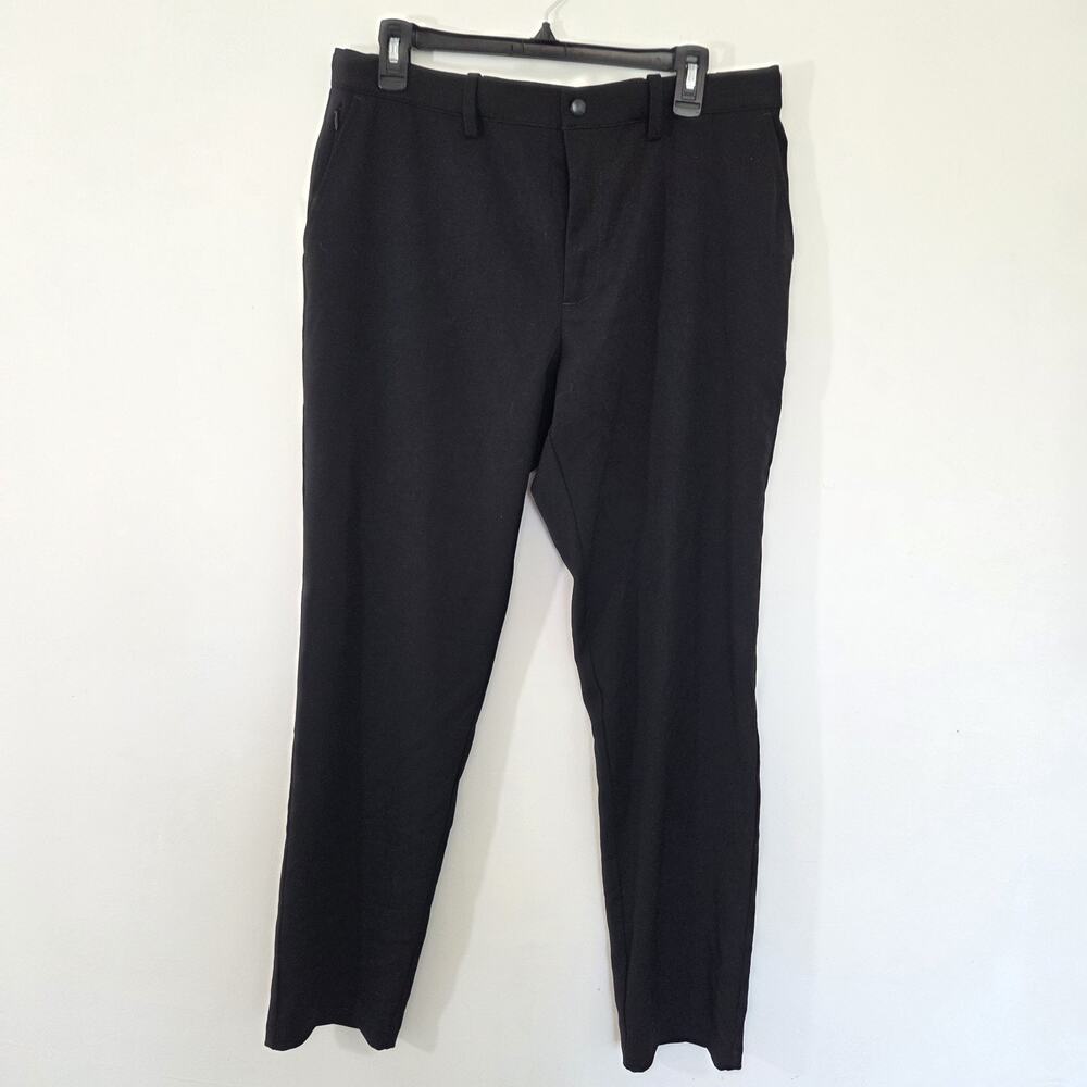 Quince Men's Ultra Stretch 24/7 Pleated Smart Chino‎ Pants Black Size 30x34